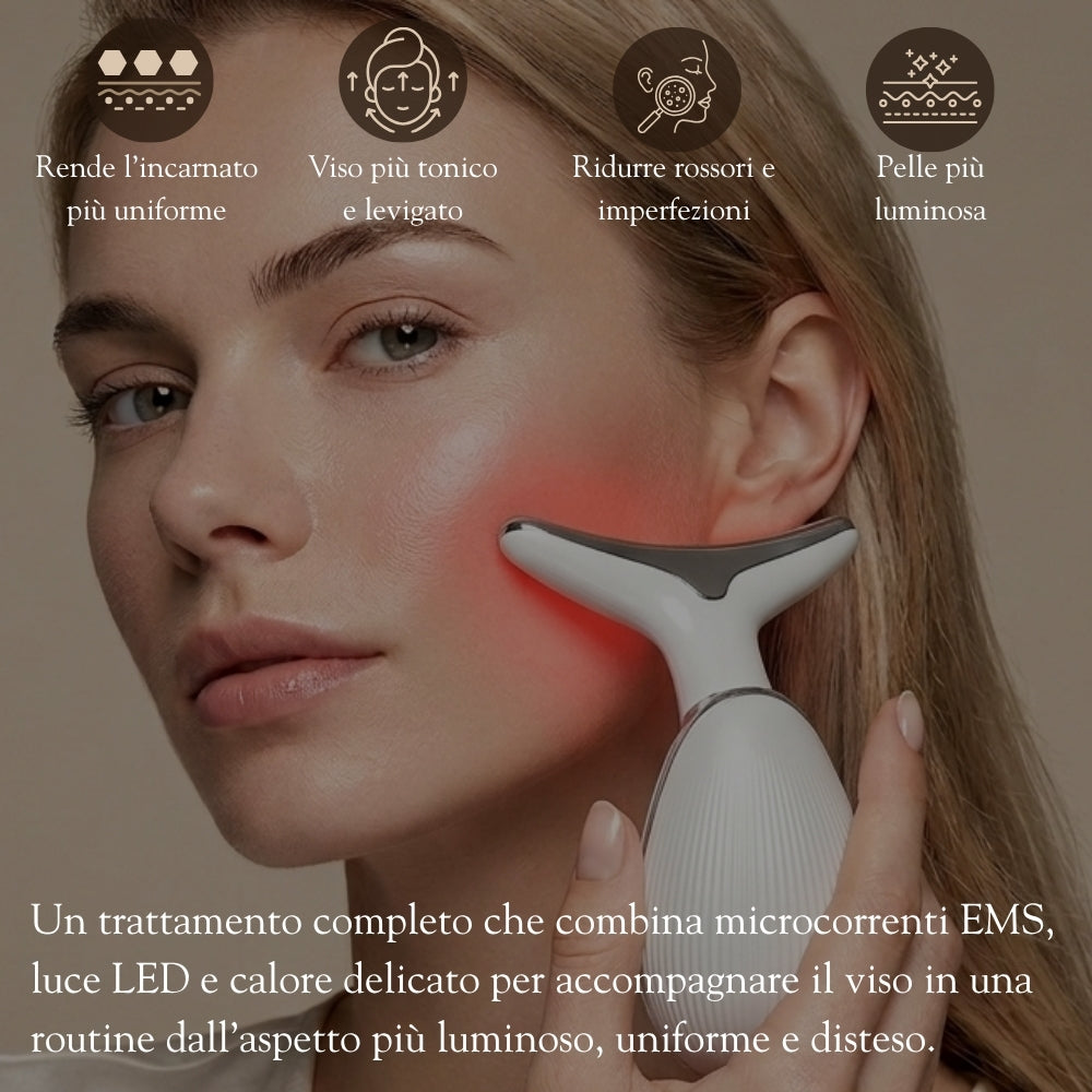 Luvéa™ PRO - Tonifica, Illumina, Leviga il Tuo Viso e Collo