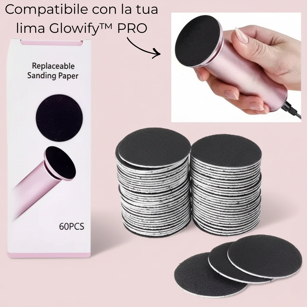 Glowify™ PRO - Ricambi di Carta Abrasiva per Piedi Lisci