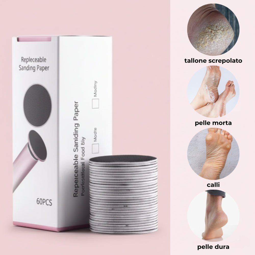 Glowify™ PRO - Ricambi di Carta Abrasiva per Piedi Lisci